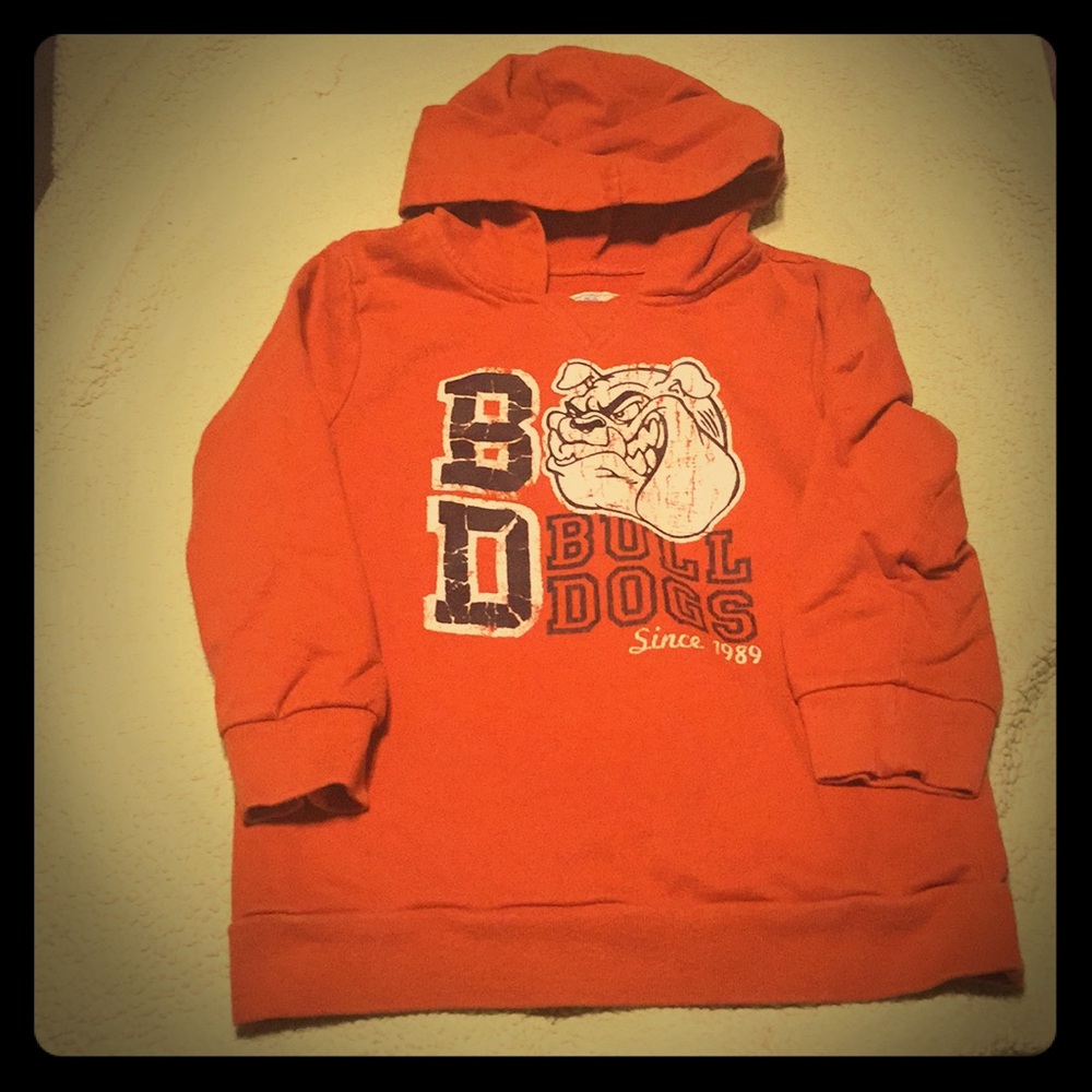 Orange Bull Dog Sweatshirt